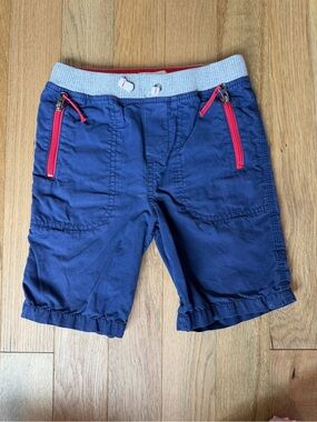 Mini Boden Boys Navy Blue Zip Pocket Shorts Size 6Y 116cm